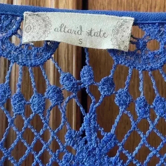 Blue Altar'd State  State Long Sleeve Romper Size Small Excellent used condition - Picture 11 of 12